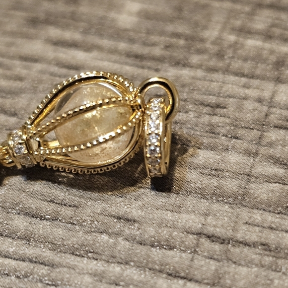 Authentic Pandora Sparkling Clear Hot Air Balloon Dangle Charm - Picture 3 of 5